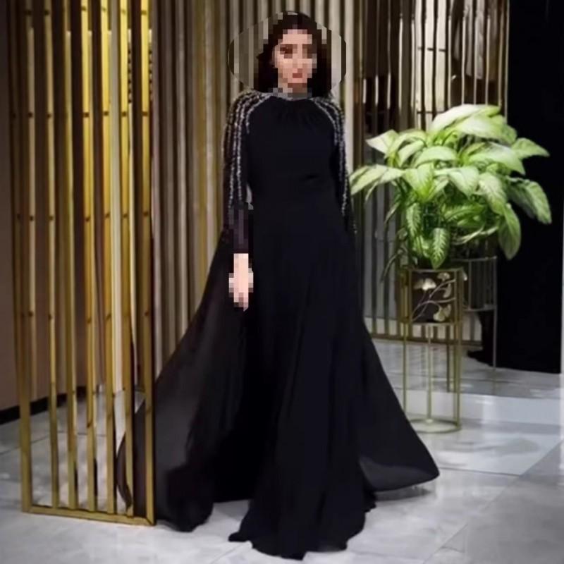 

Women s Dress With Hot Drilling Elegant Temperament XXL чёрный
