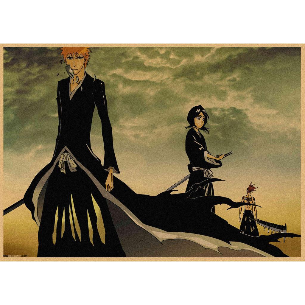 Bleach Anime Retro Kraft Paper Poster Wall Decoration