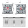 Pi Spiral Math Irrational Number Pillowcase Polyester Linen Velvet Printed Zip Decorative Pillow Case Bed Cushion Cover 45X45