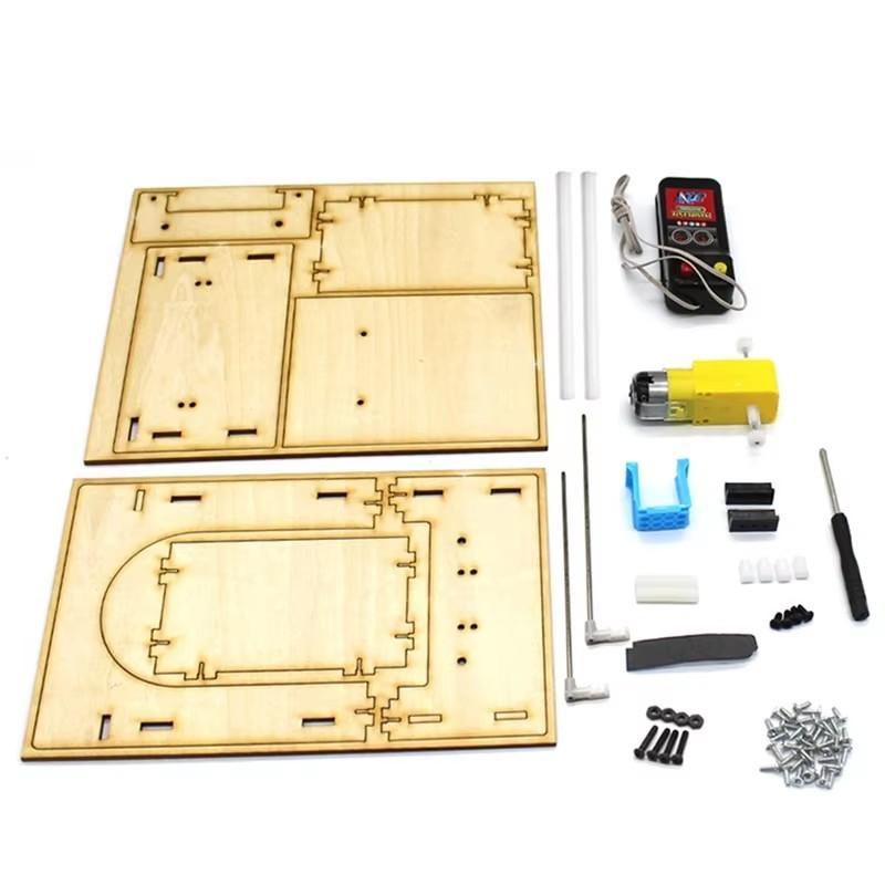 DIY 1 Sets Electric Remote Control Garage Door Wooden Model Science Toys Kids STEM Education Creative Kits