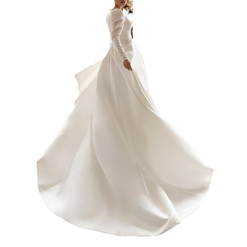 Fashion 2025 spring and summer new women's clothing celebrity style white dress dress slim French temperament dress