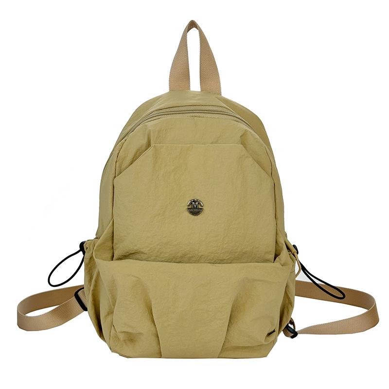 Schoolbag1011 new fashionable versatile women's backpack Korean version small backpack travel simple multi-layer breast bag canvas bag waterproof