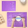 1pc Thick Silicone Baking Mat with Ruler Non-Stick, Dough Mat for Baking, Cookies, Bread Kitchen Tool