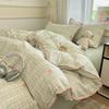 Fresh Spring/Autumn Cotton Girlish Bedding: 3-Piece Duvet Cover and Sheet Set, All-Season Comfort