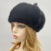 Luxury Mink Fur Hats for Women Winter Warm Solid Genuine Fur Cap High Quality Female Fur Hat