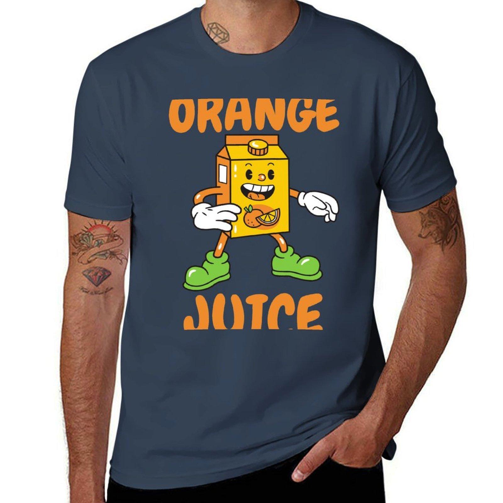 Orange Juice Box Tshirt Summer Sports Quick Dry Tshirt S