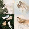 Festive Christmas Decor Foam Bird Figures With Elegant European Style For Home Holiday Decor