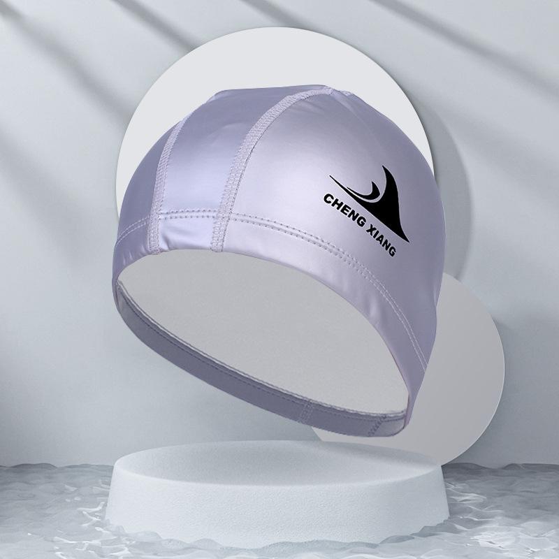 Waterproof Fabric Protect Ears Long Hair Sports Swim Pool Hat Shark High Elasticity Flexible Durable Swimming Cap For Men Women