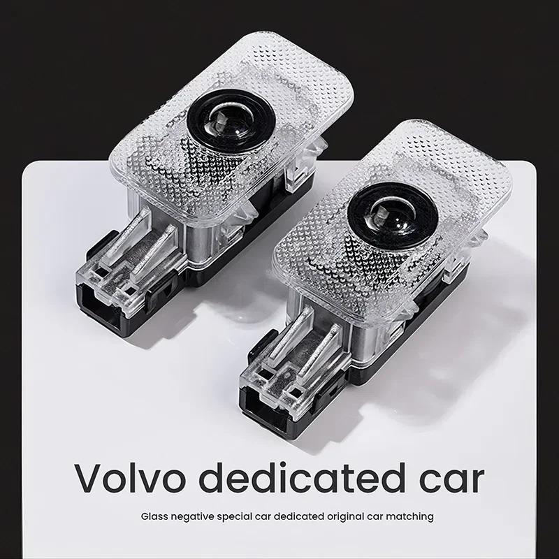 Auto Projektionslogo Willkommenslicht, Tür-LED Hochauflösendes Willkommenslicht, Geeignet für Volvo XC60 S60 S80 S80L V60 XC90 V90 V40