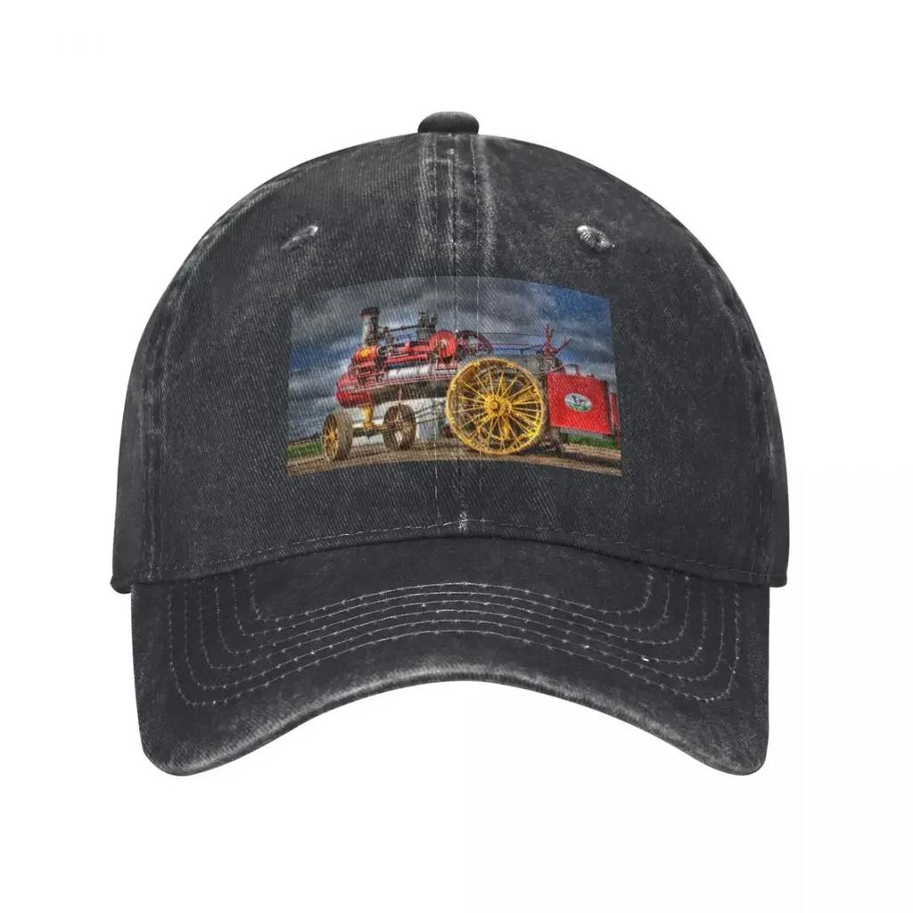 Artistic Russell Steam Traction Engine Baseball Cap western Hat derby hat Golf Luxury Man Hat For Man Women's