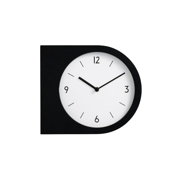 Interform Wall Clock CL-4462BK Mated Black