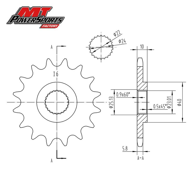 Pour BMW F650 G650 Aprilia 650 Pegaso Moto Pignon de Chaîne Chaînes 520 Pit Bike Pignons Avant Accessoires Moto
