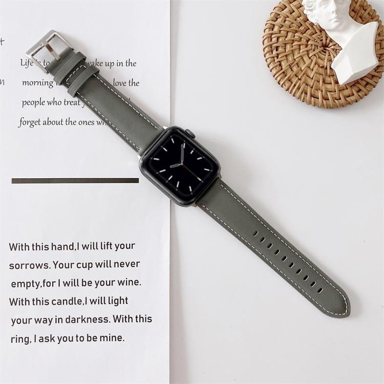 V-Tail Stitching Vegan Leather Watch Band For Apple Watch Series 10 Ultra 2 SE 9 8 7 6 5 4, Adjustable Replacement Wrist Strap