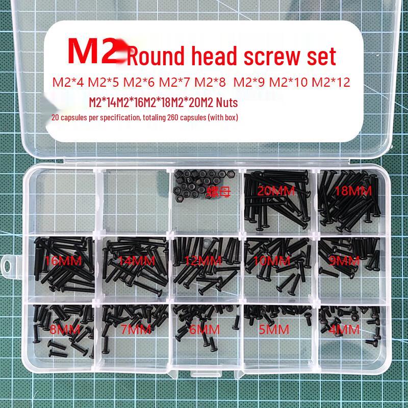 Zhenbaolai M2 Grade 12.9 Hex Socket Cap Head Screw Set