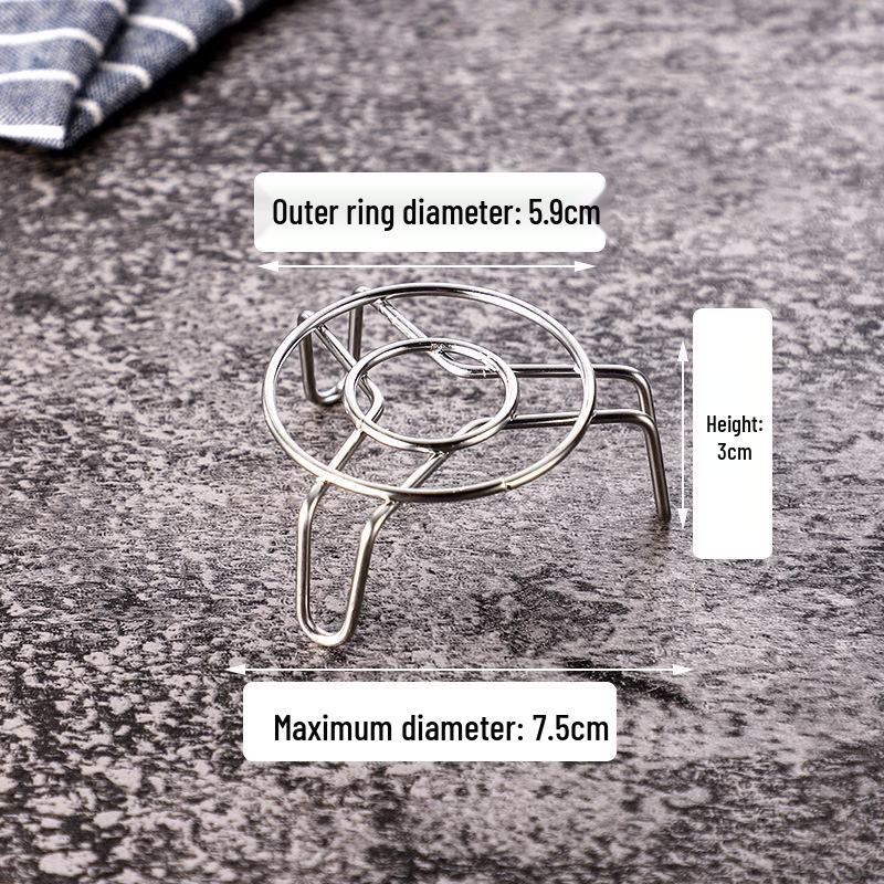 304 Stainless Steel High-Legged Steaming Rack for Eggs & Vegetables - Food Grade, Multifunctional Steamer Plate