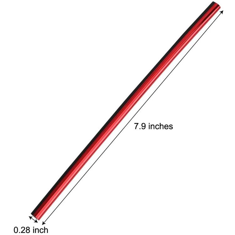 10Pcs U-shaped Car Air Outlet Decorative Strip Chrome-Plated PVC Car Interior Styling Decor Clip Trim Auto Interior Accessories