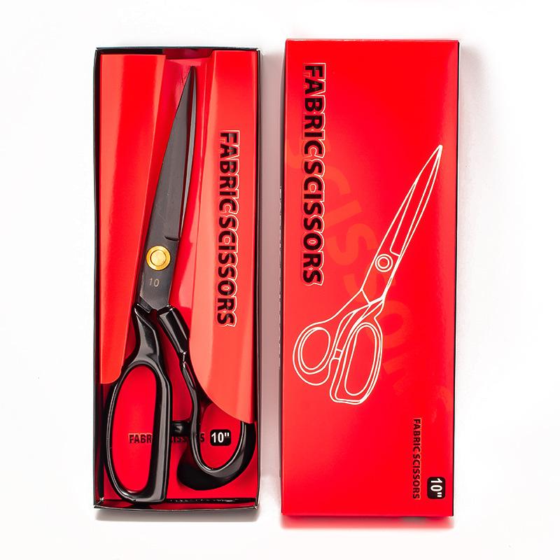 Tailor scissors Multi-size black tailor scissors Stainless steel fabric scissors, tailor scissors