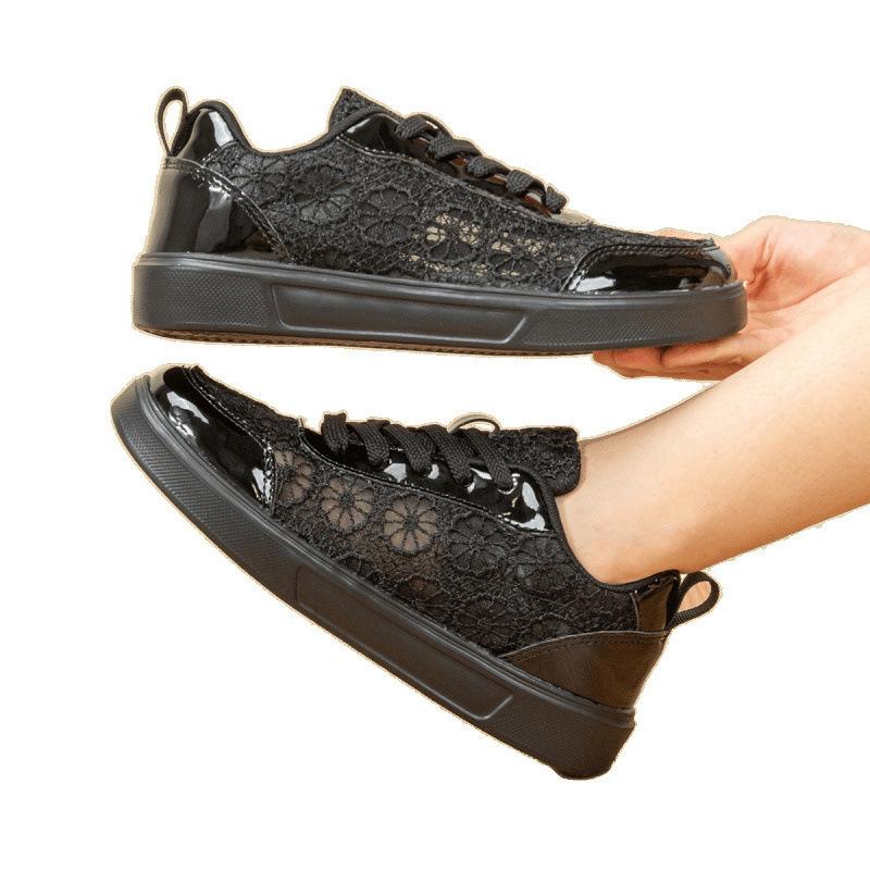 New summer thin women's versatile flat baseplate shoes student empty breathable sneakers