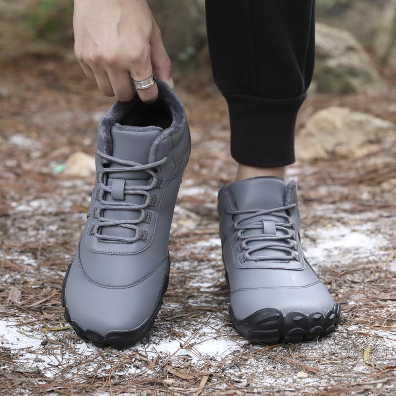 High-top Women's Hiking Shoes Plush Cotton Shoes Men's Winter Warm Snow Boots Trekking Camping Casual Shoes