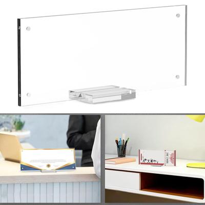 Clear Shatterproof Document Protectors Magnetic Snap Design For Business Licenses Collectible Bills Home Office Use