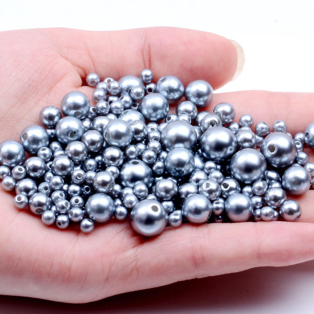18g Perforated Imitation Pearl Beads: No Peeling/Fading - Cream Glue Hair Clip for DIY Handmade Bracelets & Small Accessories.