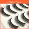 5 Thick Pairs High Quality Long Cross Party False Eyelashes Black Band Fake Eye Lashes