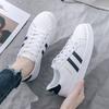 2022 Spring and Autumn New Leather Versatile Little White Shoes Women's Shell Head Sports and Leisure Shoes Board Shoes Flat Women's Shoes