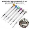 6pcs Silver Watch Screwdriver Aluminum Construction Watch Repair Tools  Watchmaking