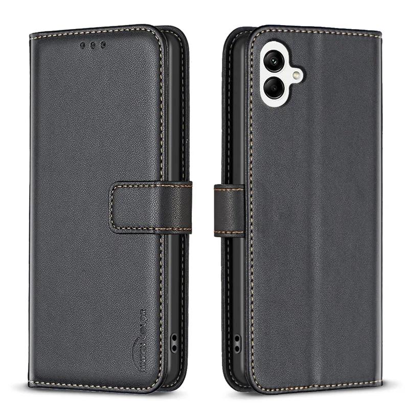 Portfel Etui Klapka na Dla Samsung Galaxy A05 Klasyczny Telefon Skórzane Etui Dla A05 A 05 SM-A055F A055 6.7" Etui Kieszeń na Karty Tylna Pokrywa