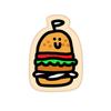 Quke Studio 3D Trendy Mousepad: Banana, Fries, Orange, Hamburger Design