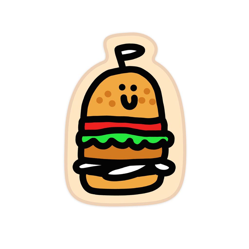 Quke Studio 3D Trendy Mousepad: Banana, Fries, Orange, Hamburger Design