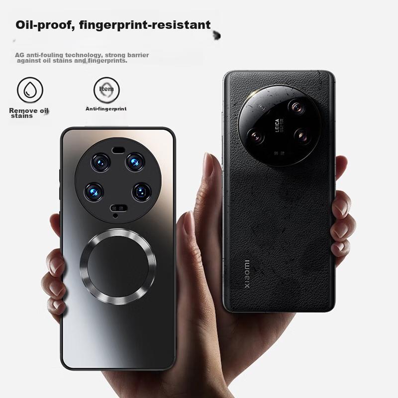 NEYAA AG FrostedPhone Case for Xiaomi 13 Ultra, Magnetic Charging Compatible Ultra-Thin Frosted Full Protection Shockproof Case, Sapphire Blue