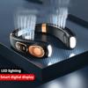2025 Neck Fan USB Rechargeable Cooling Fan 5 Speed Adjustable Neck Cooler Digital Display Bladeless Neckband Fan