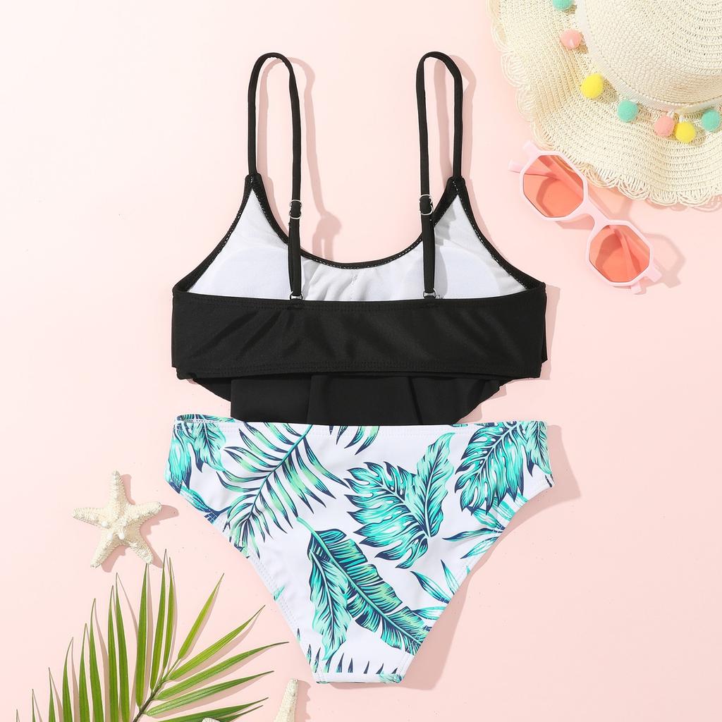 Summer Kids Two-piece Swimsuit Fashion Set For Girls