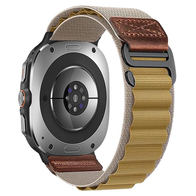 Leather Label High-Mountain Nylon Loop Strap for Samsung Watch8
