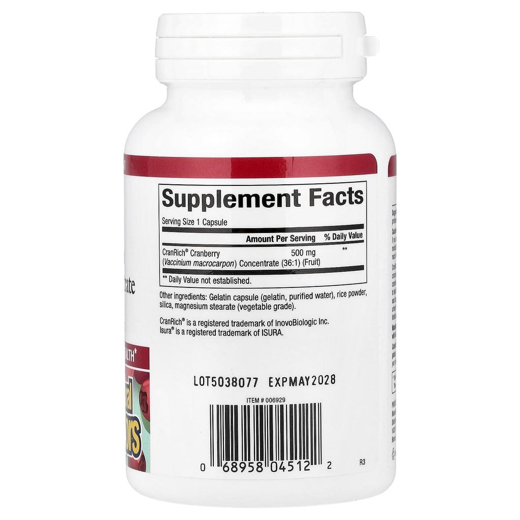 Cranrich®, Cranberry-Konzentrat, Extra Stark, 500 mg, 90 Kapseln