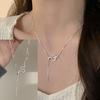 925 Silver Hiphop Necklace New Fashion Simple Geometric Handmade Clavicle Chain Party Jewelry Gifts for Women
