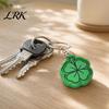 Four-leaf Clover Keychain Pendant, Stress Relief Toy with Hanging Buckle, Aromatherapy Smooth Structure Four-Leaf Shape Key Holder for Good
