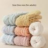 New Winter Coral Velvet Socks Warm Solid Color Cotton Socks Fluffy Soft Floor Socks Sleep Socks