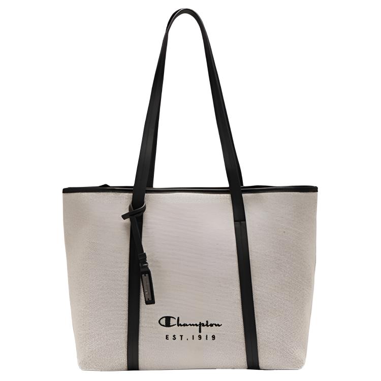 

Champion Transformable Tote Bag SS26 Fashion Tote Shopping Bag Fabric And Faux Leather Shoulder Bag Unisex Tote Bags U6AACPU30 Light Blue & Black