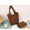Pwoven Pattern Bucket Bag With Magnetic Closure For Daily Streetwear Style Women