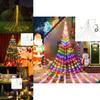 Led Christmas 2m Waterfall Light Usb Power Supply Garden Courtyard Decoration