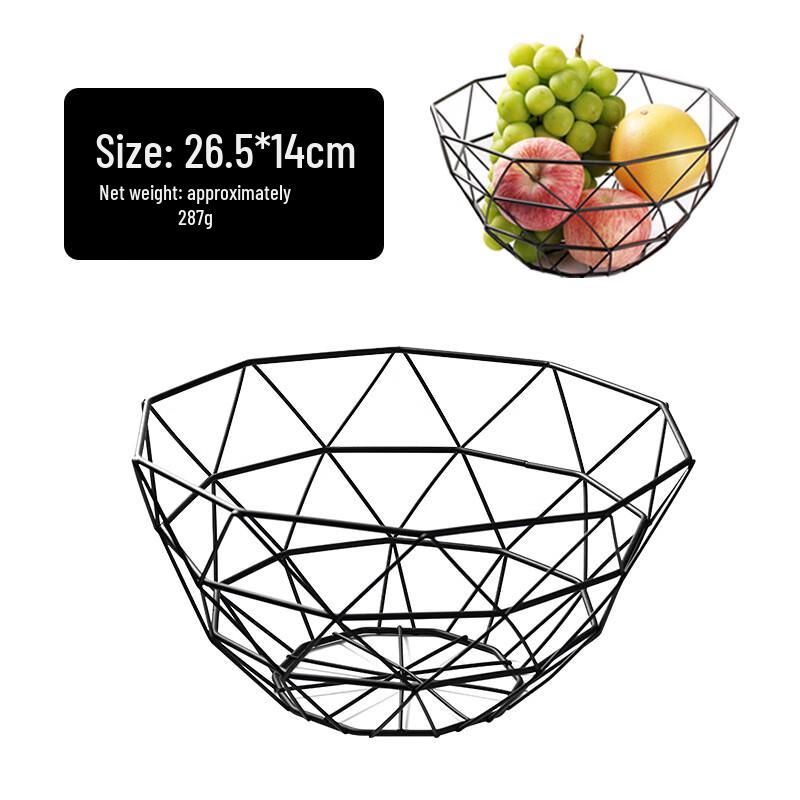 ZISIZ Художественная корзина для фруктов из кованого железа