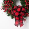 Red Berry Christmas Door Wreath: Holiday Wall Decoration