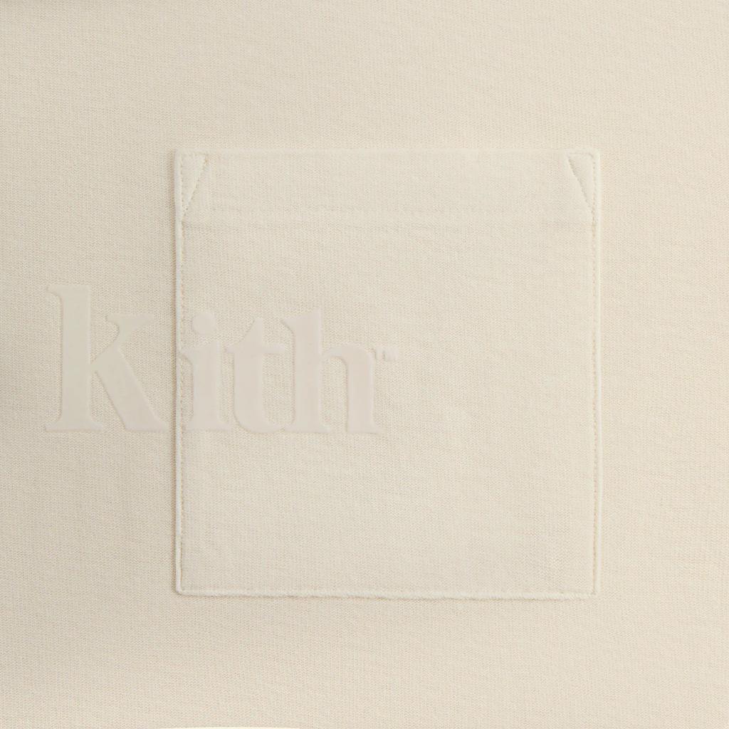 Kith Quinn Tee Sandrift Men Tops Cream KHM032026-104