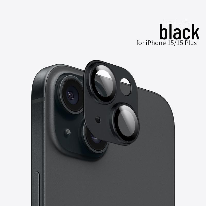 מגן עדשות Apple 16Pro לאייפון 14 פרו מקס: סרט מתכת עין הנשר מלא