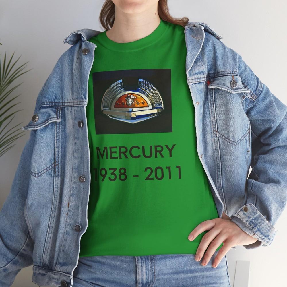Vintage Car Tee | Mercury 1938-2011 Emblem, Unisex T-shirt, Tribute Shirt, Retro Unisex T-Shirt XXXL