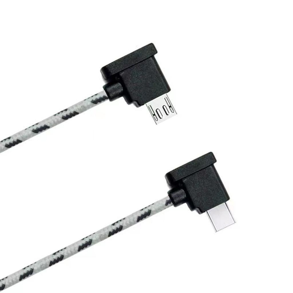 Right Angled USB C to USB 5Pin Adapter Cable 90 Degree L Shape for Mini 2/Air 2 UAV Controllers and Smartphones