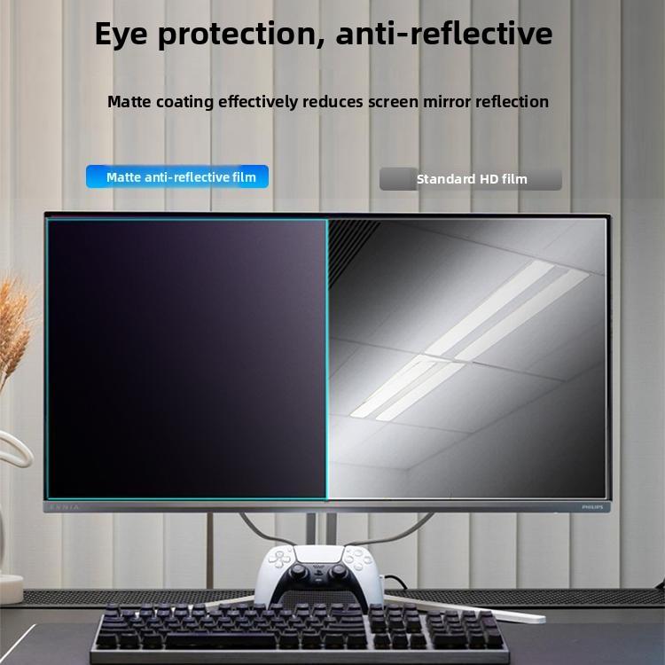 Blue Light Blocking Computer Screen Protector Anti Reflective Eye Protection Film Desktop 24 Inch Radiation Free Static Absor...