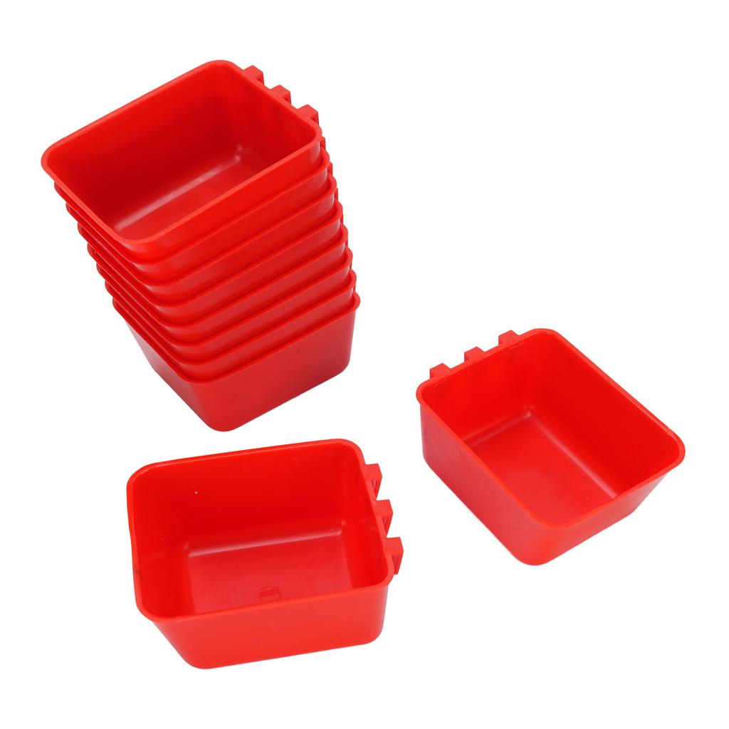 Chicken Cage Bowl,10PCS Hanging Feed Bowls Feeder Waterer, Thickened Drinking Container, Poultry Supplies for Pigeons, Hamsters, Doves, Parro